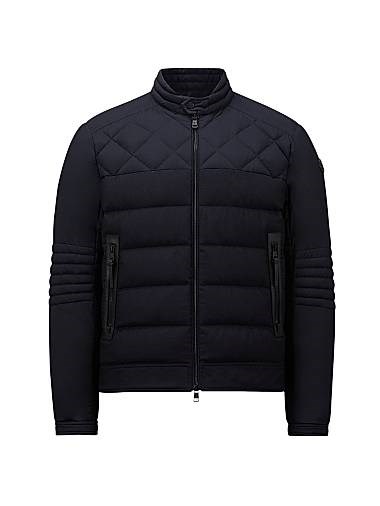 Шерстяная куртка-пуховик Tuena с наполнителем и кожаными отделками от Moncler 11028378