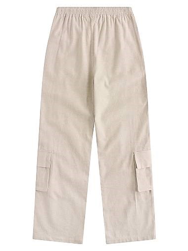 Krost Мужские широкие карго-брюки Breezy Canvas с эластичным поясом, 100% хлопок, 215 г/м? 11015864