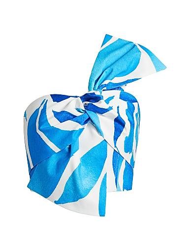 Milly Модный топ с одним плечом Laney с большим бантом из эластичного хлопка 11027226