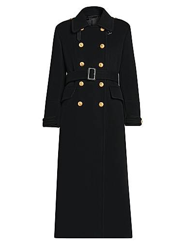 Двубортное мужское длинное шерстяное пальто с поясом от Tom Ford, Италия, 100% шерсть мериноса 11011456