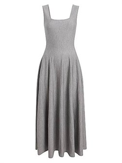 Макси-платье из шерсти с драпировкой, Jodie, без рукавов, Khaite, Италия, 100% шерсть 11010081