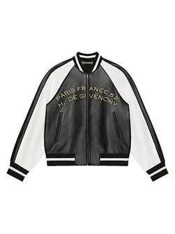 Молодежная кожаная куртка Varsity с вышивкой люстры и змеи, Givenchy, Италия 11027108