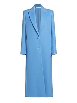 Пальто Макси из Смеси Шерсти и Ангорки от Oscar de la Renta с Пиковой Оделкой и Шелковой Подкладкой 11017784