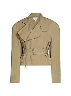 Bottega Veneta Compact Cotton Biker Jacket 11024669