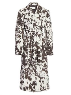Dries Van Noten Rafaella Printed Wool-Blend Coat 11013994