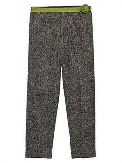 Ультратонкие классические шерстяные брюки с ремнем от Prada, стильные карманы для уюта 11019619