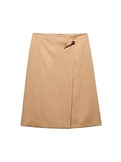 Prada Camel Hair Midi Skirt 11023626