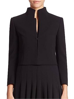 Куртка из шерсти Pandora Stretch от Akris с длинными рукавами и застежкой на крючок, коллекция Architecture 11016589