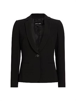 Элегантный шёлковый пиджак Giorgio Armani из итальянской ткани с одной пуговицей, длинными рукавами и карманами 11016444