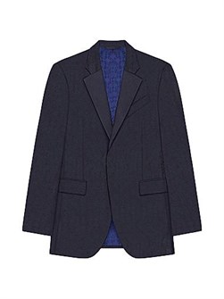 Givenchy Пиджак Slim Fit из шерсти и шелка Monogram 72 с двумя карманами и скрытой застёжкой. Сделано в Италии. 11027167