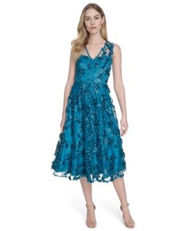 Женственное вечернее платье Eliza J без рукавов, с вышивкой на сетке и свободным кроем 11022103