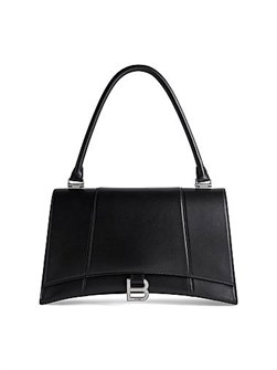 Balenciaga Сумка Hourglass с верхней ручкой из гладкой телячьей кожи, размером 30 х 17 х 10 см, с регулируемым ремнем 11008771