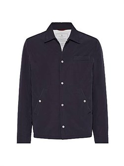 Лёгкая водонепроницаемая куртка-рубашка от Brunello Cucinelli с утеплителем Thermore 11029944