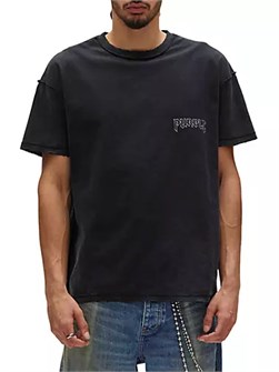 Purple Футболка из текстурированного хлопка фиолетового цвета, короткий рукав, 100% хлопок 10041831