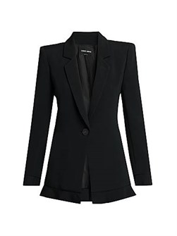 Жакет Cady с одним пуговичным застежкой от Giorgio Armani, с втачными лацканами, 96% вискоза 11010137