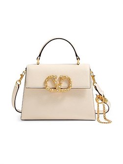 Valentino Garavani Сумка на руку VSling из зернистой телячьей кожи с магнитной застежкой и регулируемым плечевым ремнём 11012615