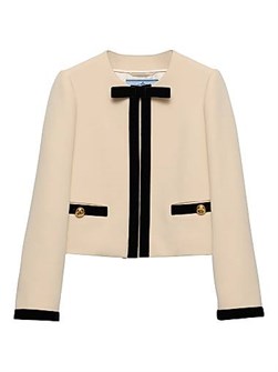 Prada Single Breasted Compact Sable Jacket 11028071