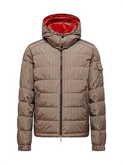 Двусторонний пуховик от Moncler Jonage с капюшоном и карманами на молнии, наполненный пухом 11016348