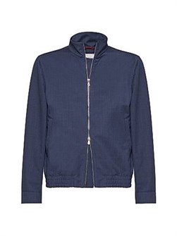 Brunello Cucinelli Бомбер из шерсти virgin wool Fresco с водоотталкивающей подкладкой, 100% шерсть, производство Италия 11029943