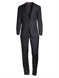 Стильный и комфортный шерстяной костюм New Sanita Basic от Isaia с двумя пуговицами 11016985