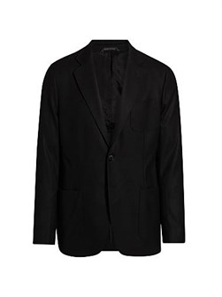 Пиджак Upton из кашемира с эластаном от Giorgio Armani, с длинными рукавами, карманами и застежкой на две пуговицы 11020862