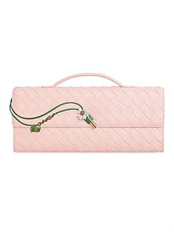 Bottega Veneta Кожаный клатч Intrecciato с отделением для купюр и шестью карманами для карт 11012094