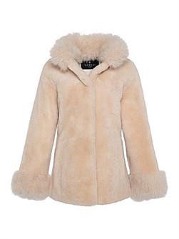 Удлинённая шёлковая куртка Gorski из стриженого кашемира с воротником-стойкой 11020250