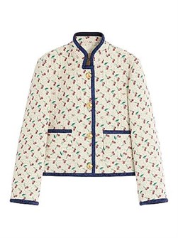 Valentino Garavani Padded Caban with Cherryfic Print Jacquard 11015549