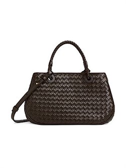 Bottega Veneta Сумка из мягкой кожи Intrecciato с кожаной ручкой, регулируемым плечевым ремнем и застежкой на молнии 11012109