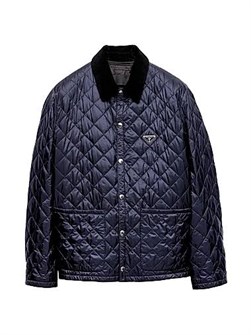 Куртка Prada из Re-Nylon с утеплителем, свободного кроя, с графитовой тканью и съёмной подкладкой 11028505