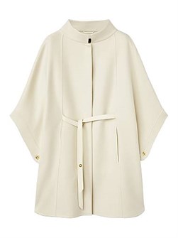 Loro Piana Кашемировый кейп Salzburg с классическим кроем, воротником-стойкой и поясом, Италия 11017472