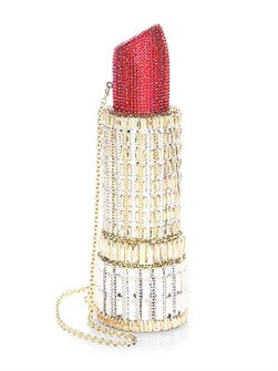 Judith Leiber Клатч-сумка с кристаллами с магнитной застёжкой и цепочным ремешком, произведённая в Италии 11017431