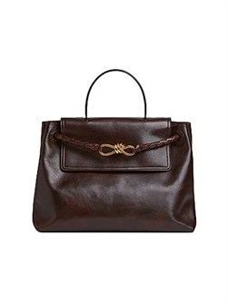 Bottega Veneta Средняя сумка из потерто?й кожи Ciao Ciao с двумя отделениями и съемным ремнем 11012068