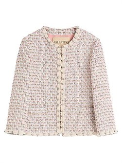 Valentino Garavani Embroidered Ribbon Tweed Jacket 11013740