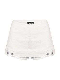 Ser.O.Ya Юбка-шорты Alix из стретч-денима с низкой посадкой, 98% хлопок, стильные пуговицы 11011383