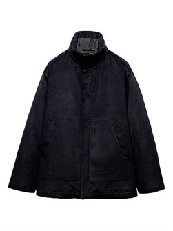 Классическая куртка из кашемира Prada с капюшоном и свободным кроем средней плотности 11023093