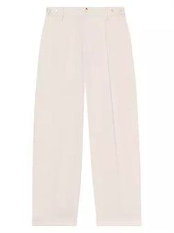 Широкие зауженные брюки из хлопковой смеси с высокой талией от Reiss, модель Luca 10042299