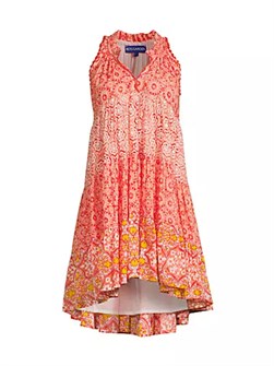 Мини-платье без рукавов Sofie с принтом мандалы из лёгкого хлопка, Ro',s Garden 10042223