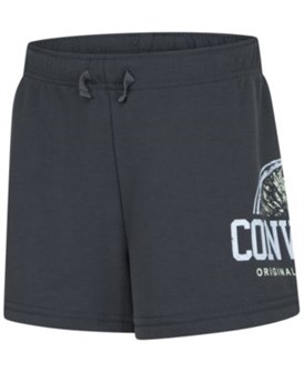 Converse Детские шорты для девочек с принтом, эластичный пояс и высокая талия, 62% полиэстер, 34% вискоза, 4% эластан 11035465