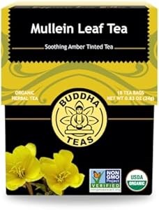 Buddha Teas Органический чай из листьев мальвы для здоровья и благополучия, с антиоксидантами, минералами и витамином C, без кофеина, кошерный и без ГМО, 18 пакетиков (упаковка из 3) 11074745