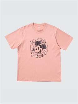 Uniqlo Футболка с графическим изображением лица Микки Мауса от Disney из 100% хлопка, классический силуэт, коллекция Disney 10045207