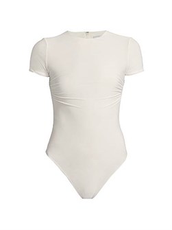 Боди с декоративным воротником и короткими рукавами Rae от Ronny Kobo из растягивающейся ткани 11010201