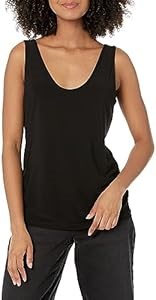 Молодёжный лонгслив с двойным V-образным вырезом Anne Klein из полиэстера и эластана 11065872