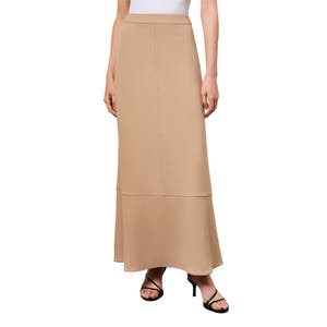 Макси-юбка Ming Wang Flare Deco из крепдешина: элегантный дизайн, 95% полиэстер, 5% спандекс 10041516