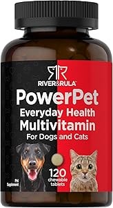Horbaach Мультивитамины для собак и кошек | 120 жевательных таблеток | Поддержка здоровья домашних животных | Без ГМО и глютена 11093045