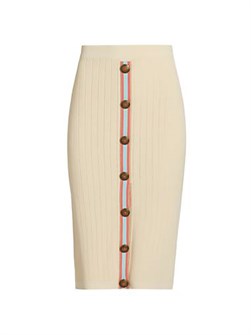 Юбка из ажурного трикотажа с пуговицами и эластичным поясом в стиле bodycon от L',Agence, модель Melania 11010116