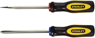 Stanley Набор из 2 крестовых отверток: 100 мм и 2 мм из закаленной легированной стали, с противоскользящими ручками 11106520