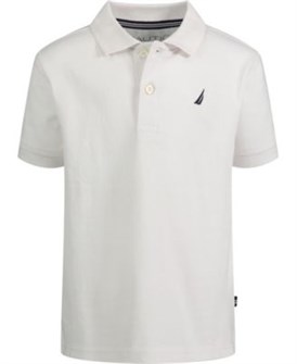 Классическая поло-футболка для мальчиков Nautica с коротким рукавом, 58% хлопок 11035455