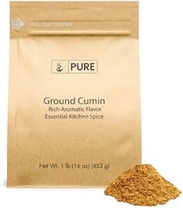 Pure Original Ingredients Ароматная молотая зира, 454 г, без ГМО, веганская, натуральная, идеально подходит для блюд мексиканской и индийской кухни 11084031