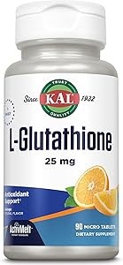 Kal L-Глутатион SR 500 мг – мощный антиоксидант, поддержка детоксикации и работы печени, 30 вегетарианских капсул 11087371